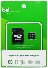 BELJ 64GB SD CARD ,CLASS 10 WITH ADAPTOR